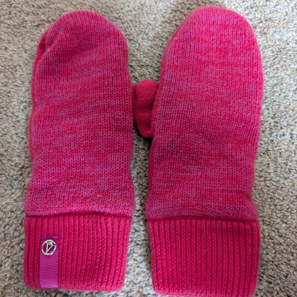 Ivivva Pink Knit Mittens